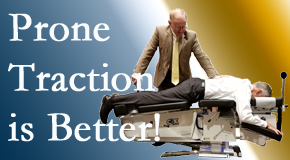 Toronto spinal traction applied lying face down – prone – is best according to the latest research. Visit Yorkville Chiropractic and Wellness Centre.