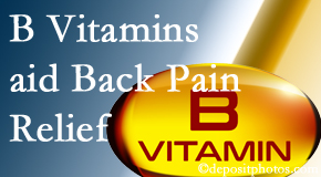 Yorkville Chiropractic and Wellness Centre may include B vitamins in the Toronto chiropractic treatment plan of back pain sufferers. 