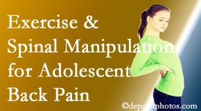 Yorkville Chiropractic and Wellness Centre uses Toronto chiropractic and exercise to help back pain in adolescents. 