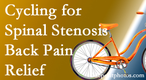 Yorkville Chiropractic and Wellness Centre encourages exercise like cycling for back pain relief from lumbar spine stenosis.