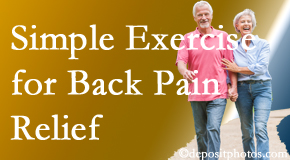 Yorkville Chiropractic and Wellness Centre encourages simple exercise as part of the Toronto chiropractic back pain relief plan.