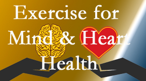 A healthy heart helps maintain a healthy mind, so Yorkville Chiropractic and Wellness Centre encourages exercise.