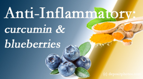 Yorkville Chiropractic and Wellness Centre shares recent studies touting the anti-inflammatory benefits of curcumin and blueberries. 