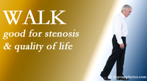 Yorkville Chiropractic and Wellness Centre encourages walking and guideline-recommended non-drug therapy for spinal stenosis, decrease of its pain, and improvement in walking.