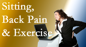 Yorkville Chiropractic and Wellness Centre urges less sitting and more exercising to combat back pain and other pain issues.