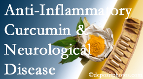 Yorkville Chiropractic and Wellness Centre presents recent findings on the benefit of curcumin on inflammation reduction and even neurological disease containment.