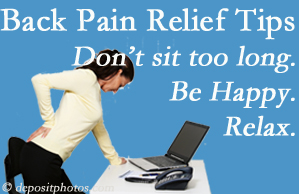 Yorkville Chiropractic and Wellness Centre reminds you to not sit too long to keep back pain at bay!