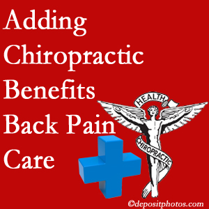 Added Toronto chiropractic to back pain care plans helps back pain sufferers. 