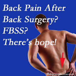 Toronto chiropractic care offers a treatment plan for relieving post-back surgery continued pain (FBSS or failed back surgery syndrome).