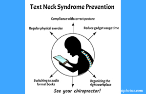 Yorkville Chiropractic and Wellness Centre presents a prevention plan for text neck syndrome: better posture, frequent breaks, manipulation.