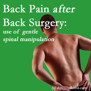 image of a Toronto spinal manipulation for back pain after back surgery