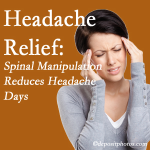 Toronto chiropractic care at Yorkville Chiropractic and Wellness Centre may reduce headache days each month.